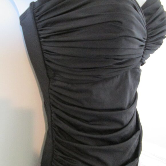 Bleu Rod Beattie Kore Shirred Bandeau One Piece Swimsuit NWT Sz 10 - Picture 6 of 11